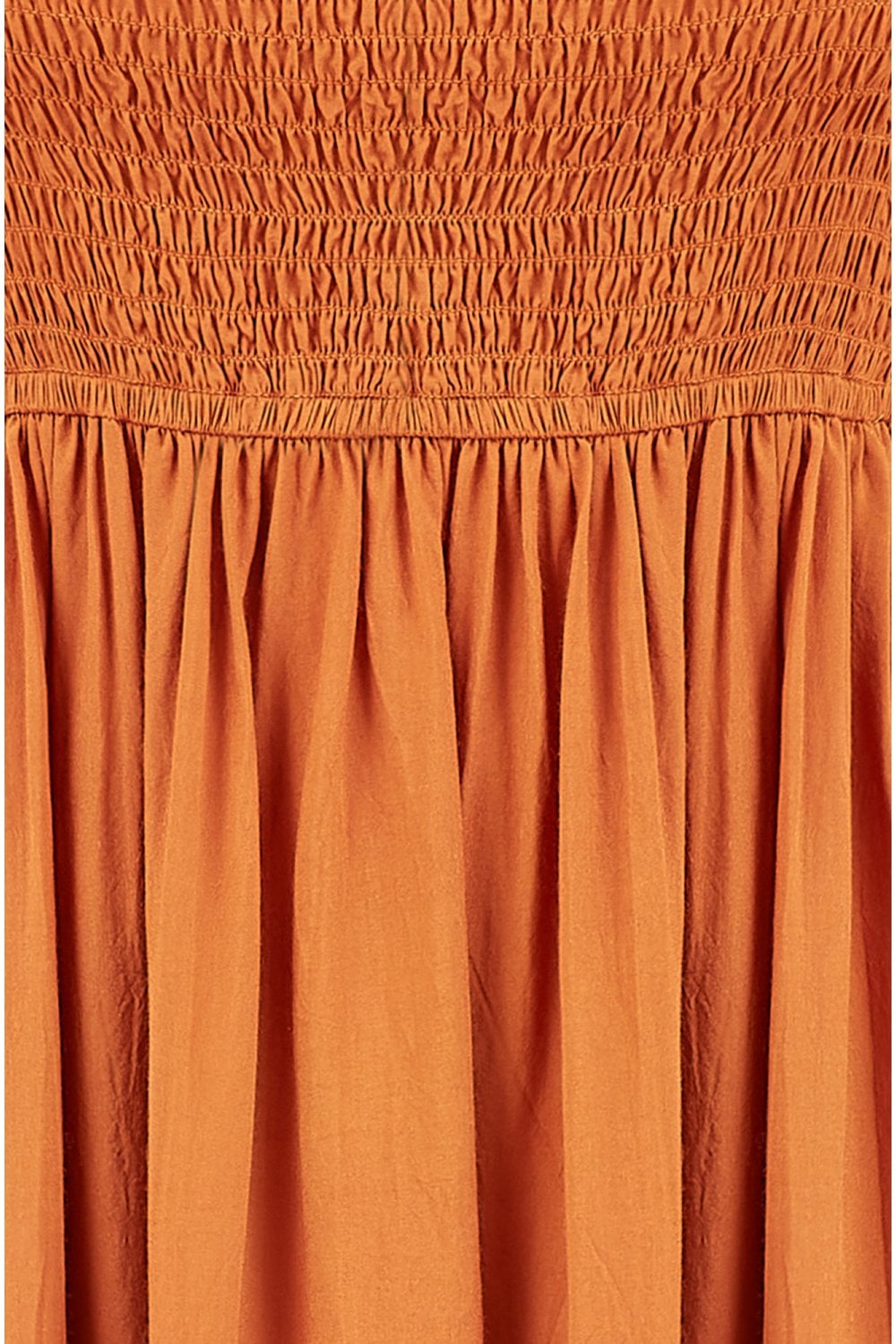 Yumi Orange Midi Sun Dress